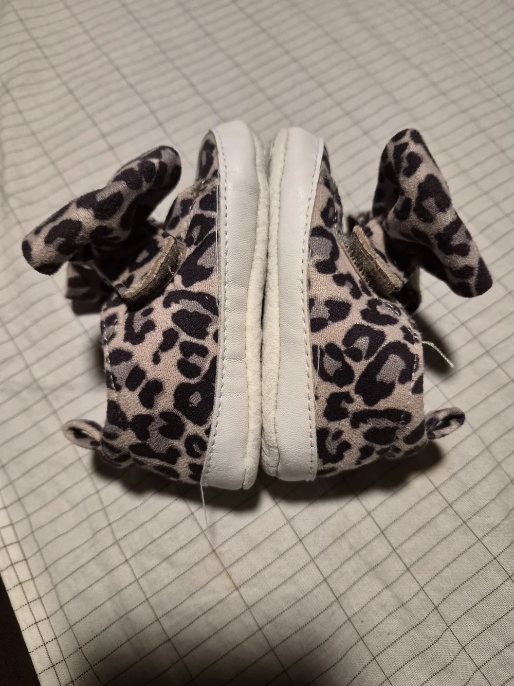 Target Leopard Print With Bow Dress Shoes in Black & Gray